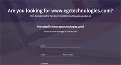 Desktop Screenshot of egctechnologies.com