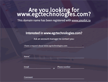 Tablet Screenshot of egctechnologies.com